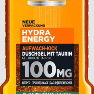 Loreal dušo želė Hydra Energy su taurinu, Wake-Up Kick, 250 ml