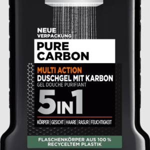 Loreal dušo želė Pure Carbon su anglimi, Multi Action 5in1, 250 ml