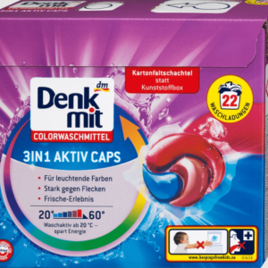 Denkmit spalvotas ploviklis 3in1 Active Caps, 22 Wl