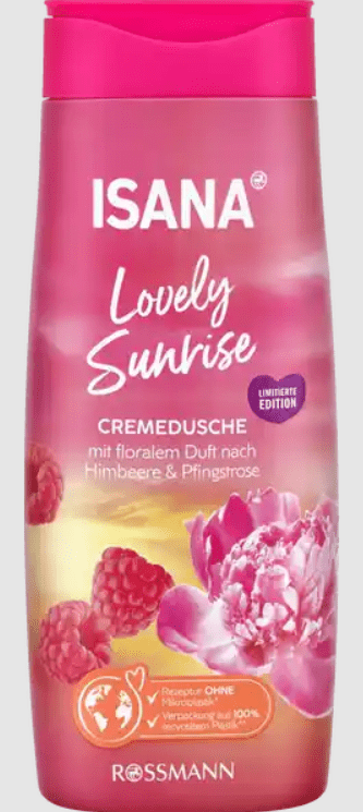 Isana dušo želė saldžių aviečių ir bijūnų,300ml