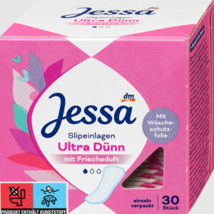 Jessa itin ploni kelnaičių įklotai su šviežiu kvapu, 30 vnt