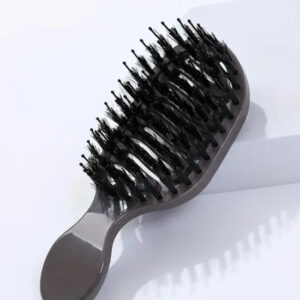 Mini kišeninis plaukų šepetys su nailono šereliais,1vnt