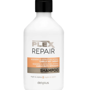 Deliplus PLEX REPAIR pažeistų plaukų atkuriamasis šampūnas,  400 ml
